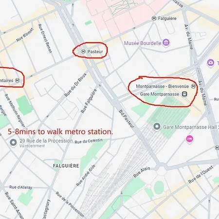 Centre 15e Near Montparnasse Appartamento