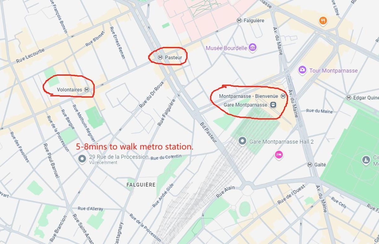 Centre 15e Near Montparnasse Appartamento